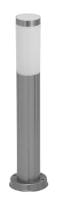 Wegeleuchte Chromfarben Metall E27 25W 45cm Inox torch