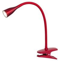 Schreibtischlampe LED rot modern klemmbar