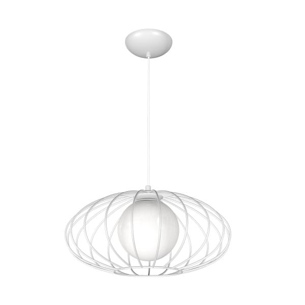 Pendelleuchte Weiß KRONOS WHITE 60W E27 1-flammig