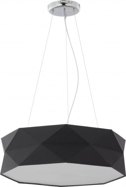 Pendelleuchte Stoff Schwarz 52 cm