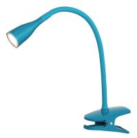 Schreibtischlampe LED blau modern klemmbar
