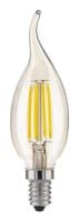 LED Leuchtmittel E14 4,2W 380lm 4000K warmweiß Filament Windstoßkerzenform CF35