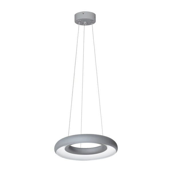 LED Pendelleuchte Grau Ring 12W